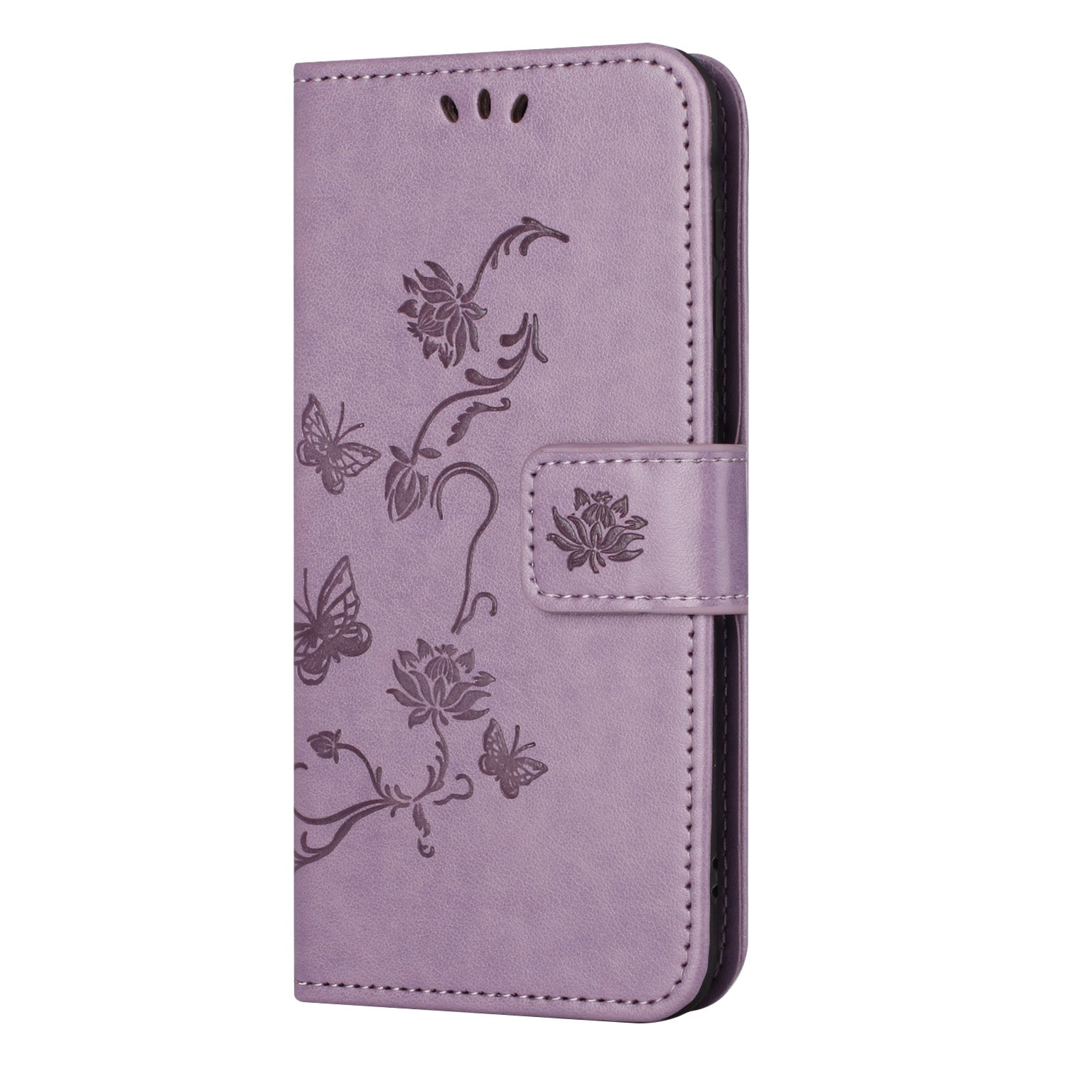 Til Samsung Galaxy A24 4G påtrykt sommerfuglblomst telefonetui PU læder pungholder telefoncover med rem Til Samsung Galaxy A24 4G påtrykt sommerfuglblomst telefonetui PU læder pungholder telefoncover med rem